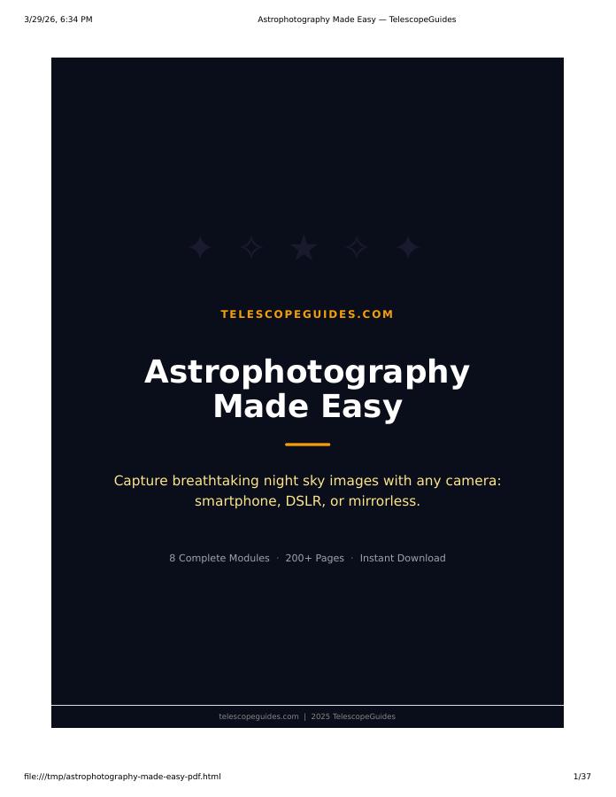 Astrophotography Made Easy PDF cover