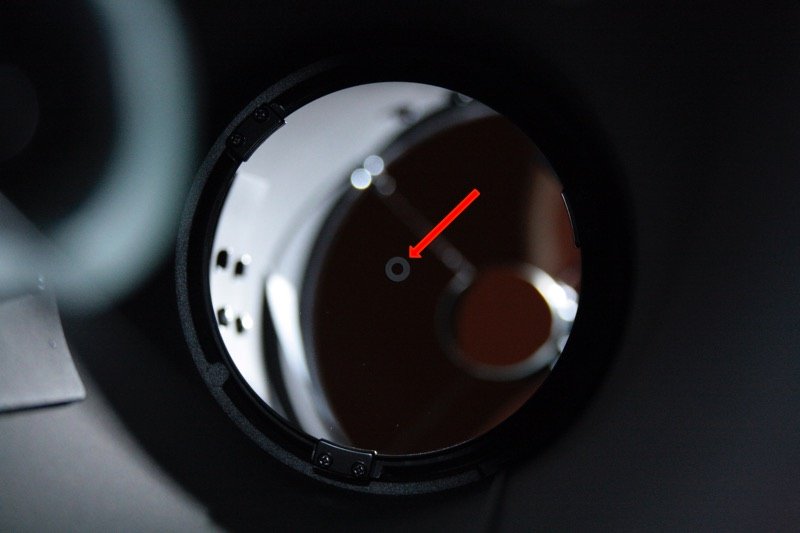 Cheshire Eyepiece vs Laser Collimator: Choosing the Right Collimation Tool 4 Center donut on the primary mirror
