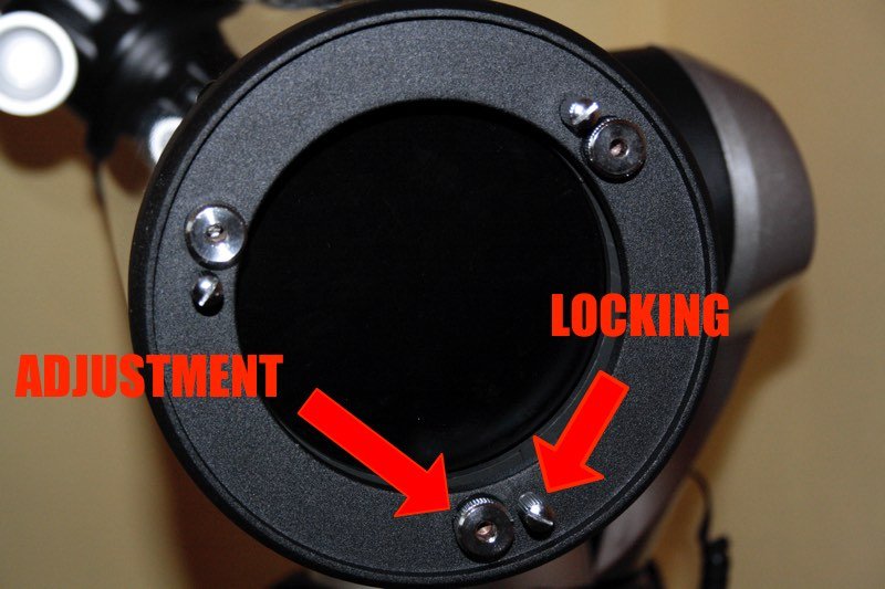 Cheshire Eyepiece vs Laser Collimator: Choosing the Right Collimation Tool 6 Collimation knobs on the primary mirror