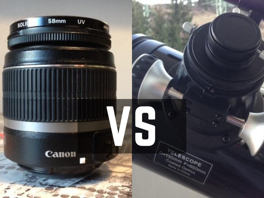 Telescope vs Camera Lens – Astrophotography