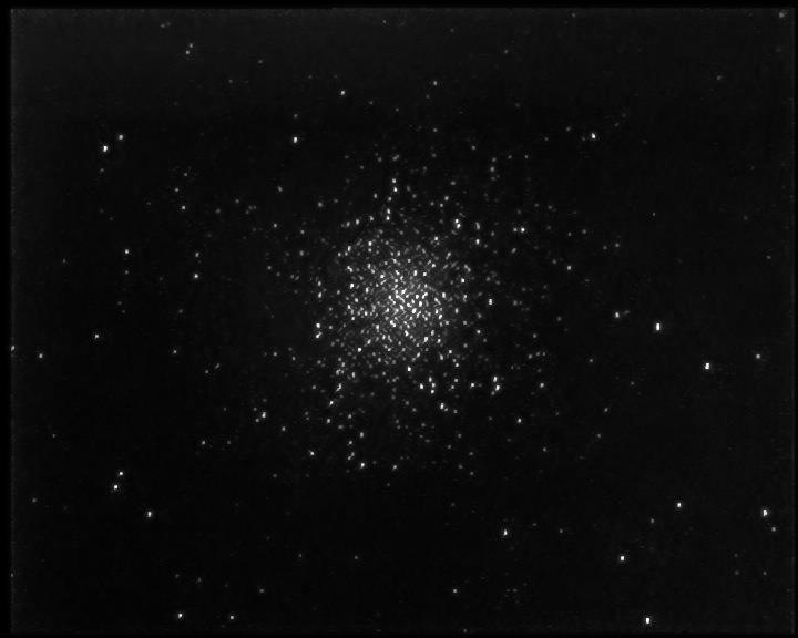 M13 star cluster through 70mm telescope