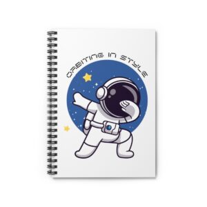 Orbiting in Style – Spiral Notebook